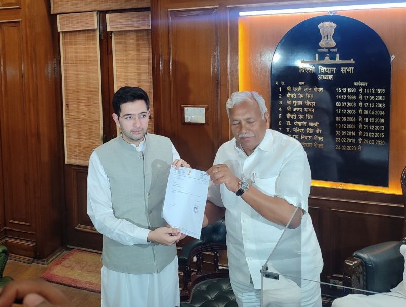 AAP leader Raghav Chadha resigns from Delhi Assembly