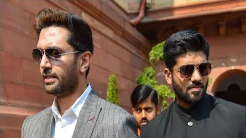 Chirag Paswan and Prince Raj Paswan