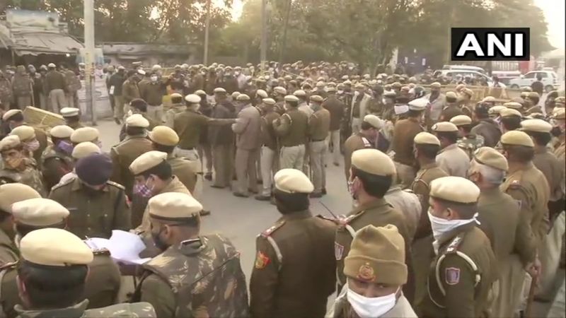 Police deployed at Delhi-Haryana border ahead of farmer protest