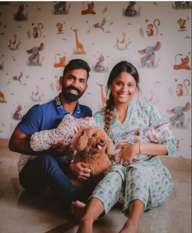 (Karthik has become a father)