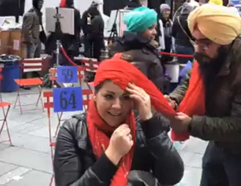 Sikh turban day in New York sets world record for tying most turbans