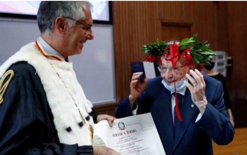 96 years old graduate