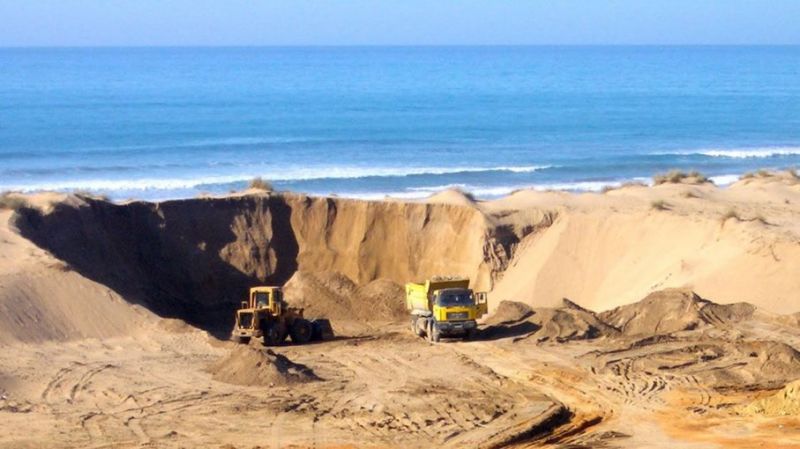 Sand mining