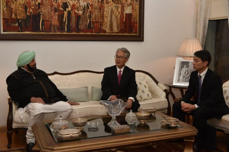 JAPANESE AMBASSADOR MEETS CAPT. AMARINDER