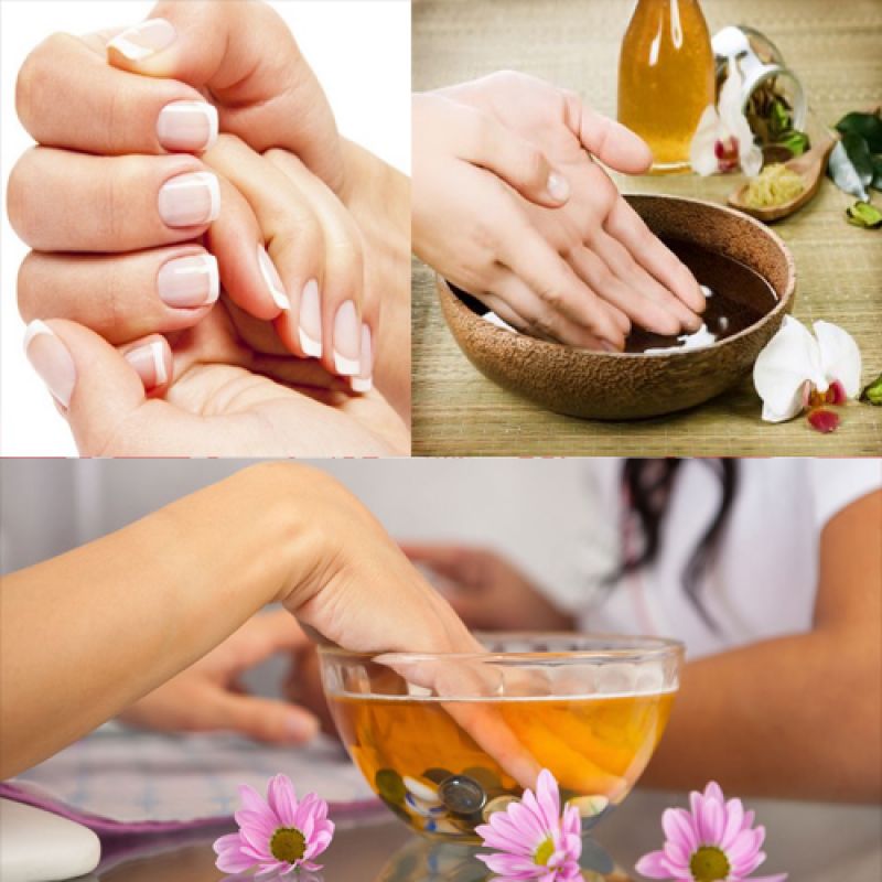 Hot oil manicure