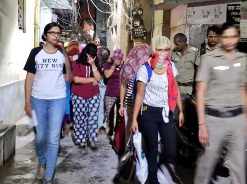 Girls rescued from prostitution