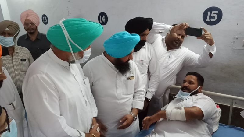 Health Minister arrives at Civil Hospital