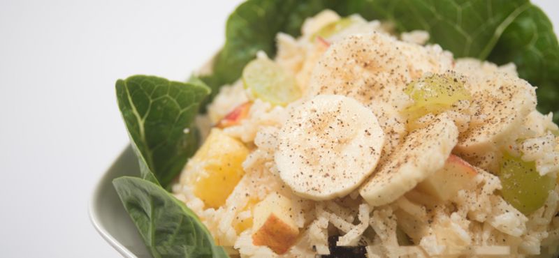 Banana and rice salad