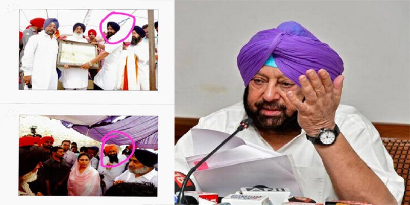 Pictures of Harjinder Singh Bittu with Akali leaders from the Chief Minister's Office.