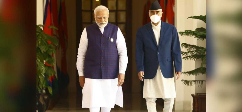 Nepal PM Sher Bahadur Deuba and PM Narendra Modi 