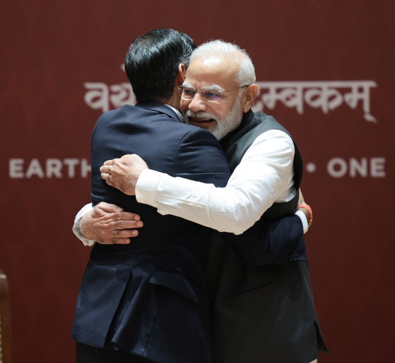 PM Modi, Rishi Sunak Hold Bilateral Meeting During G20 Summit