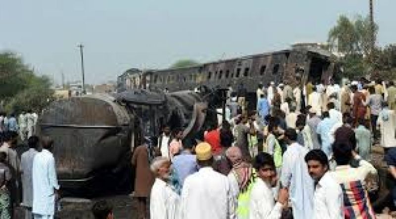 Train accident at Sheikhupura
