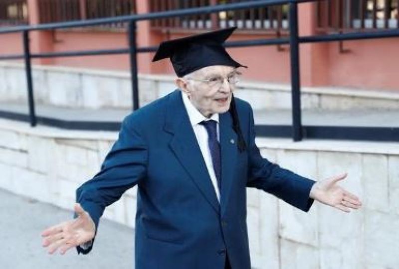 96 years old graduate