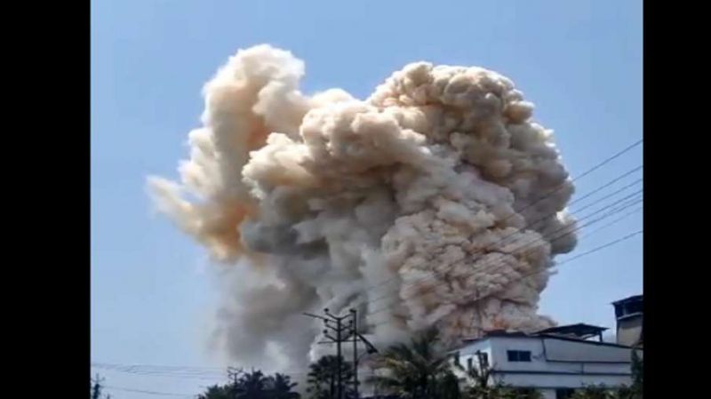 A huge explosion at a pharma company in Ratnagiri