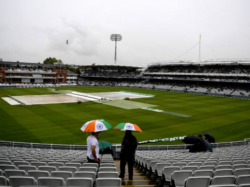 Test was called off due to continuous rain at Lord's