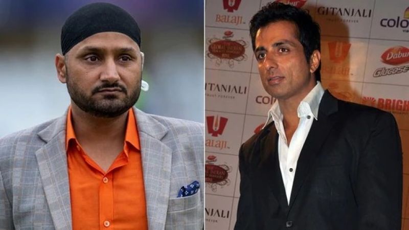 Sonu Sood and Harbhjan Singh