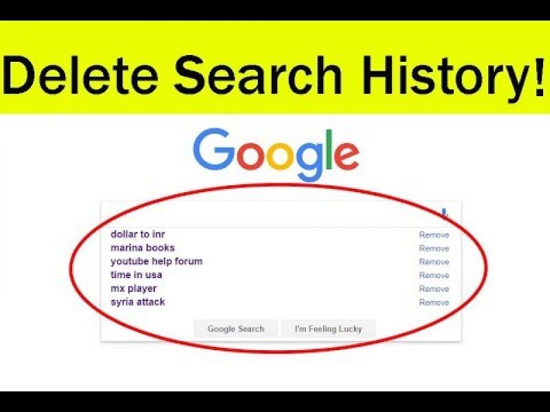 Delete/Clear Google Search History