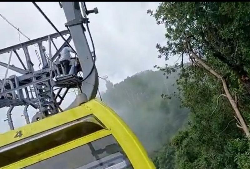 Ropeway Gets Stuck Midway, BJP MLA and Devotees Stranded Mid-air