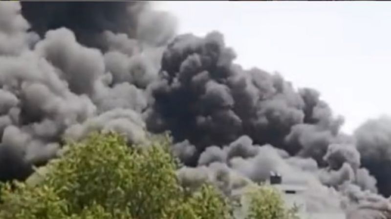 A fire broke out in a chemical factory in Meerut