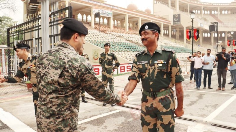 Border Security Force & Pakistan Rangers exchange sweets and greetings