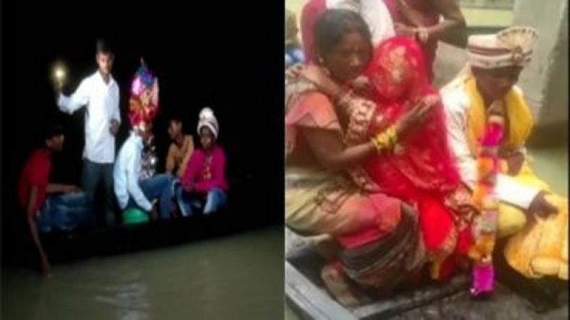 the bridegroom reached home on boat