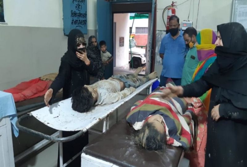 Roof collapsed due to rain