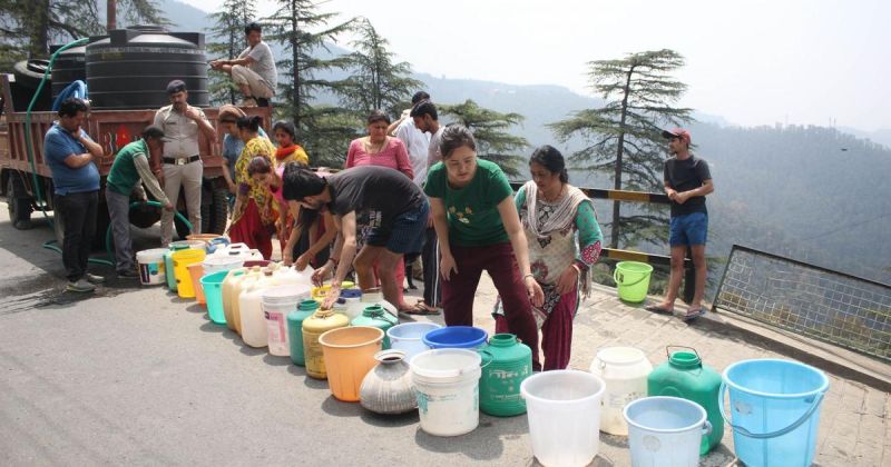 water crisis in shimla