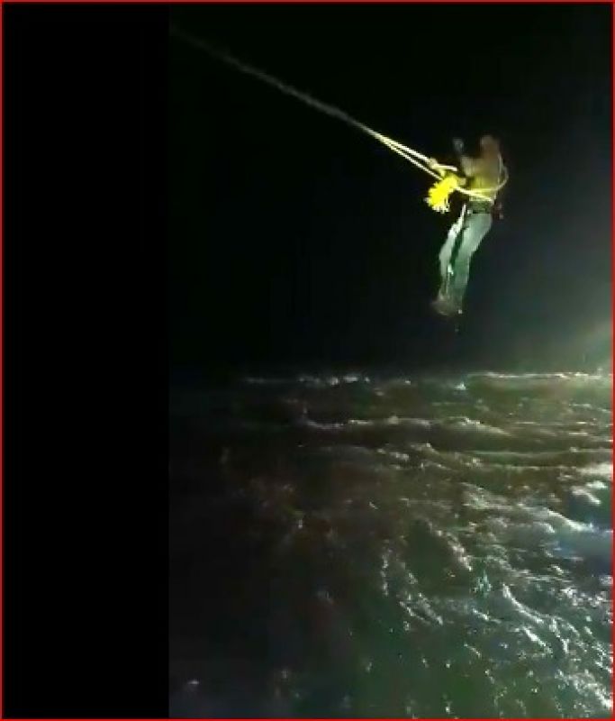 An army man who became the Messiah for two young men trapped in the river, saved lives