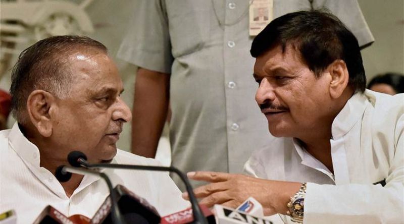 Shivpal Yadav and Mulayam 