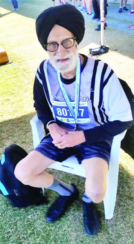 82-year-old Jagjit Singh Kouria won two silver medals in Australia