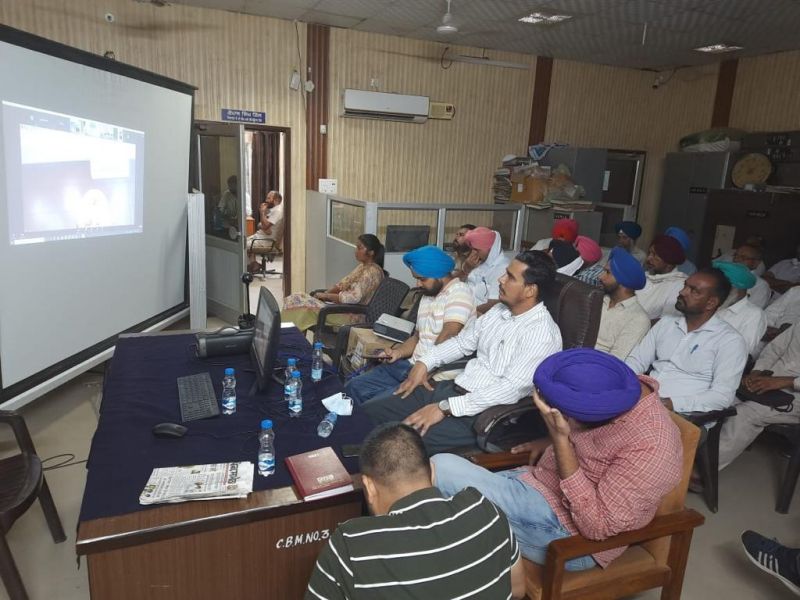 Webinar-cum-training session on usage of agri-machinery for paddy straw management