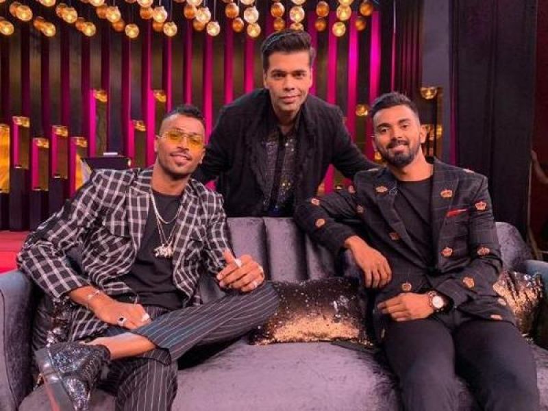 Hardik Pandya, KL Rahul, Karan Johar