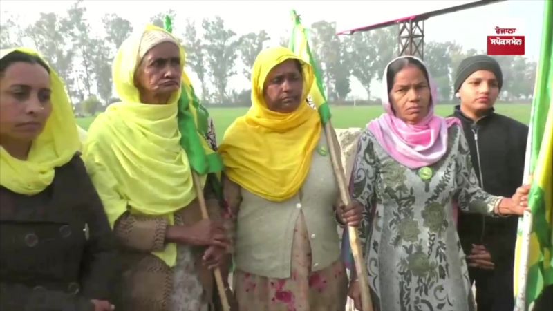 Farmer protest at Sangrur
