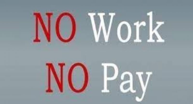 no pay no work