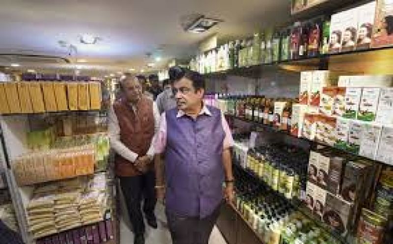 Nitin Gadkari launches cow dung soaps, bamboo bottles