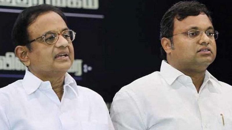 P Chidambaram and Karti Chidambram