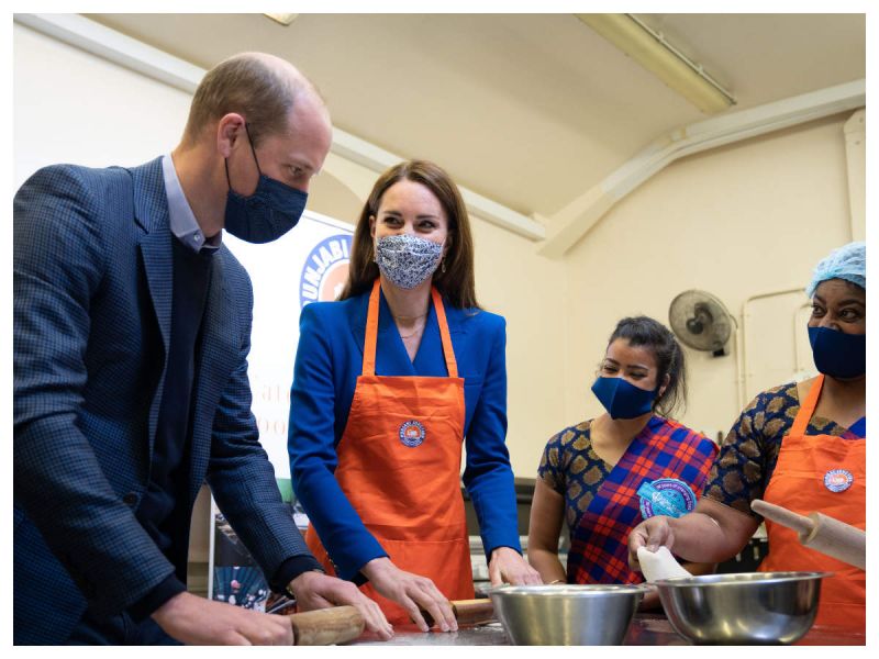 Prince William, Kate Middleton make chapatis and curry with Sikh charity