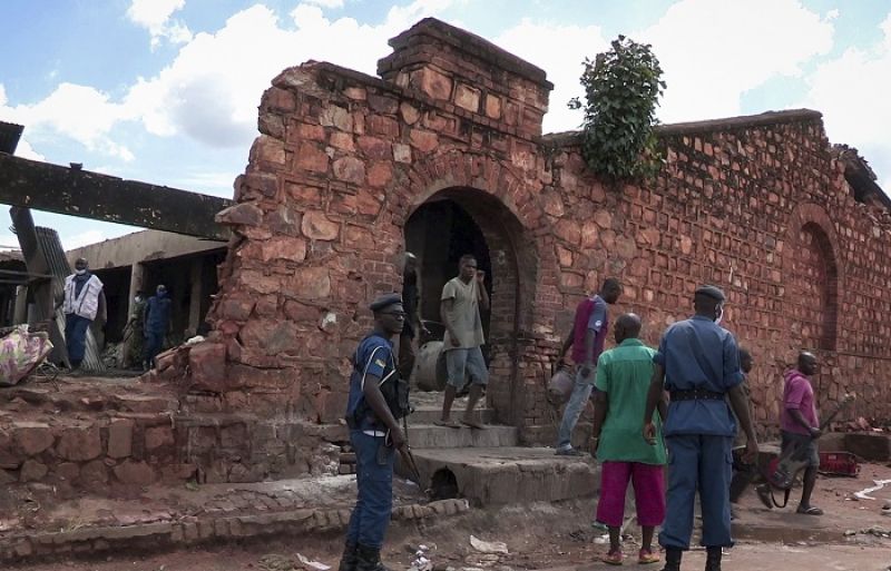 A fire broke out in a prison in the African country of Burundi