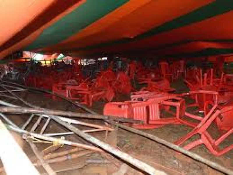 Tent Collapses Midnapore PM Rally