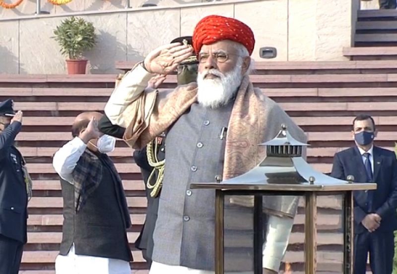 PM Modi at the National War Memorial 