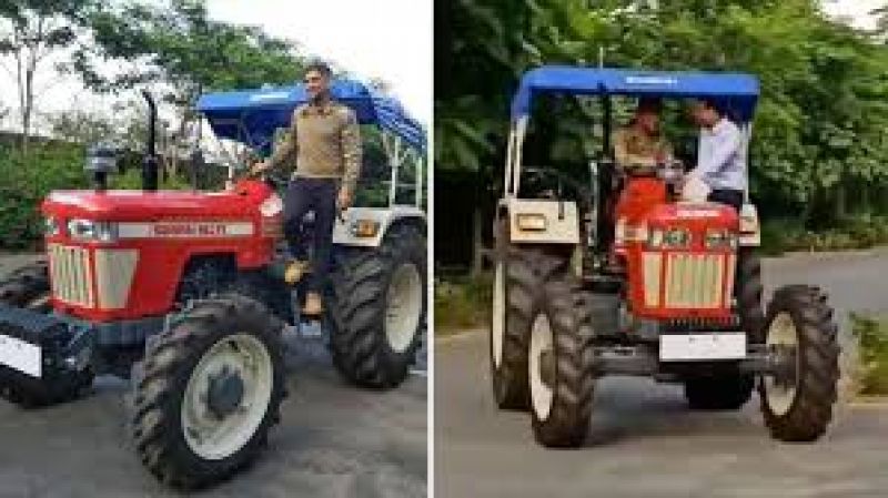 MS Dhoni driving tractor, doing organic farming to get over lockdown blues