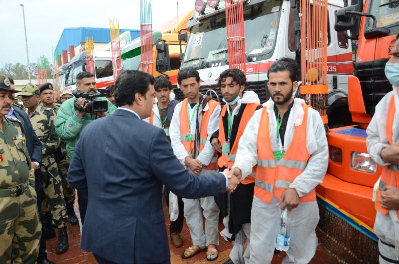 Second shipment of wheat sent by India to Afghanistan