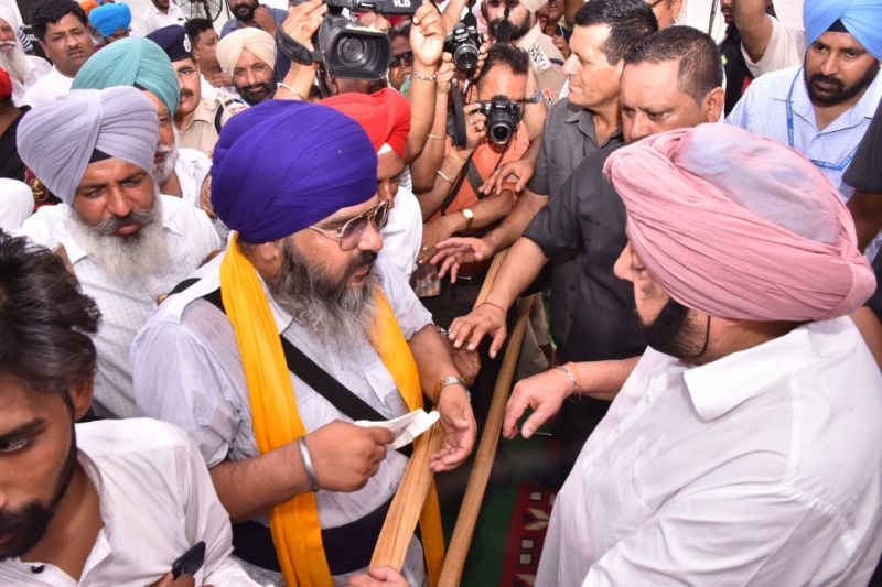 CM Captain Amrinder Singh visit flood affected areas