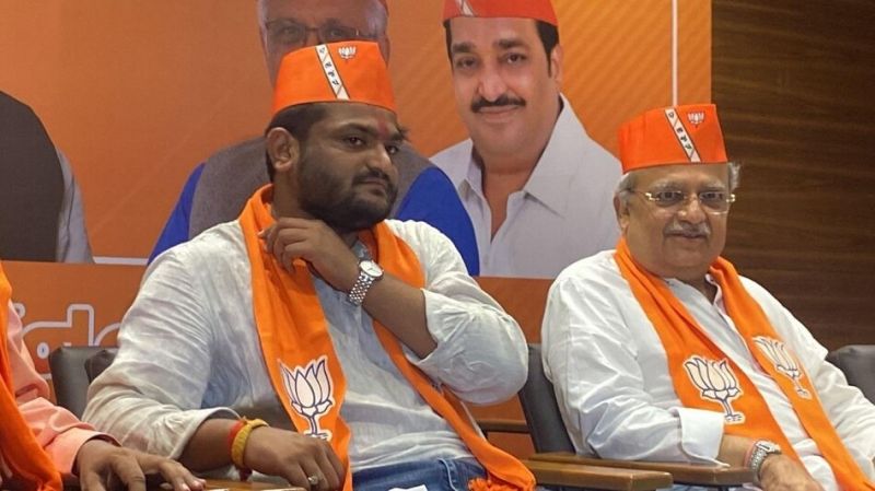 Hardik Patel joins BJP