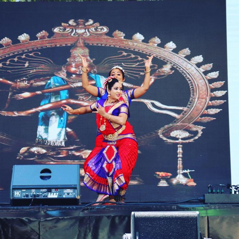 Traditional Indian Dance Performances at the Indien Fest organised in Frankfurt, Germany