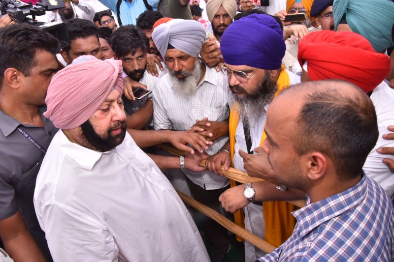 CM Captain Amrinder Singh visit flood affected areas