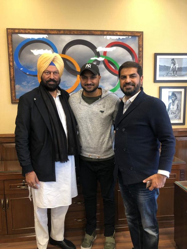 Harbhajan meets Rana Sodhi