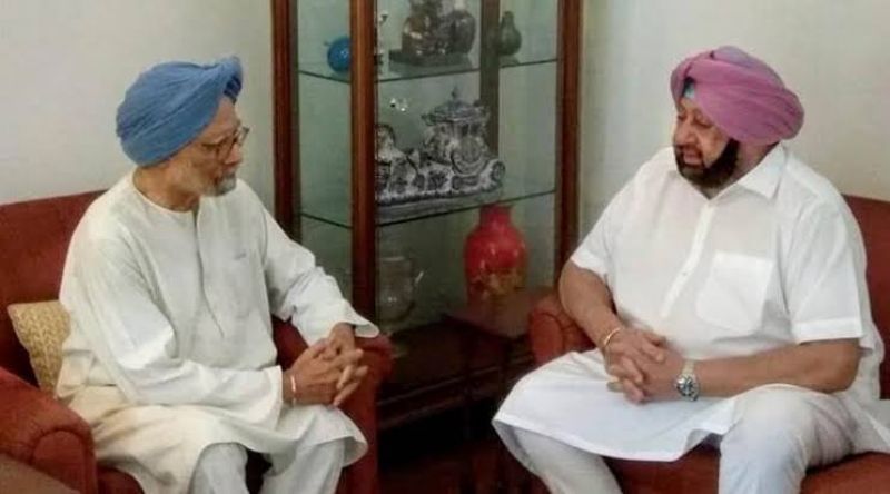 Manmohan Singh and Captain Amarinder Singh