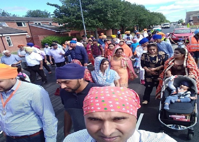 Nagar Kirtan on the British soil