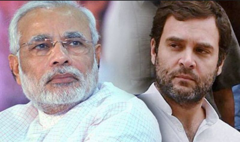 Rahul and Pm Modi in twitter war